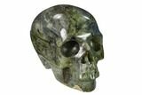 Realistic, Polished Labradorite Skull - Madagascar #151050-2